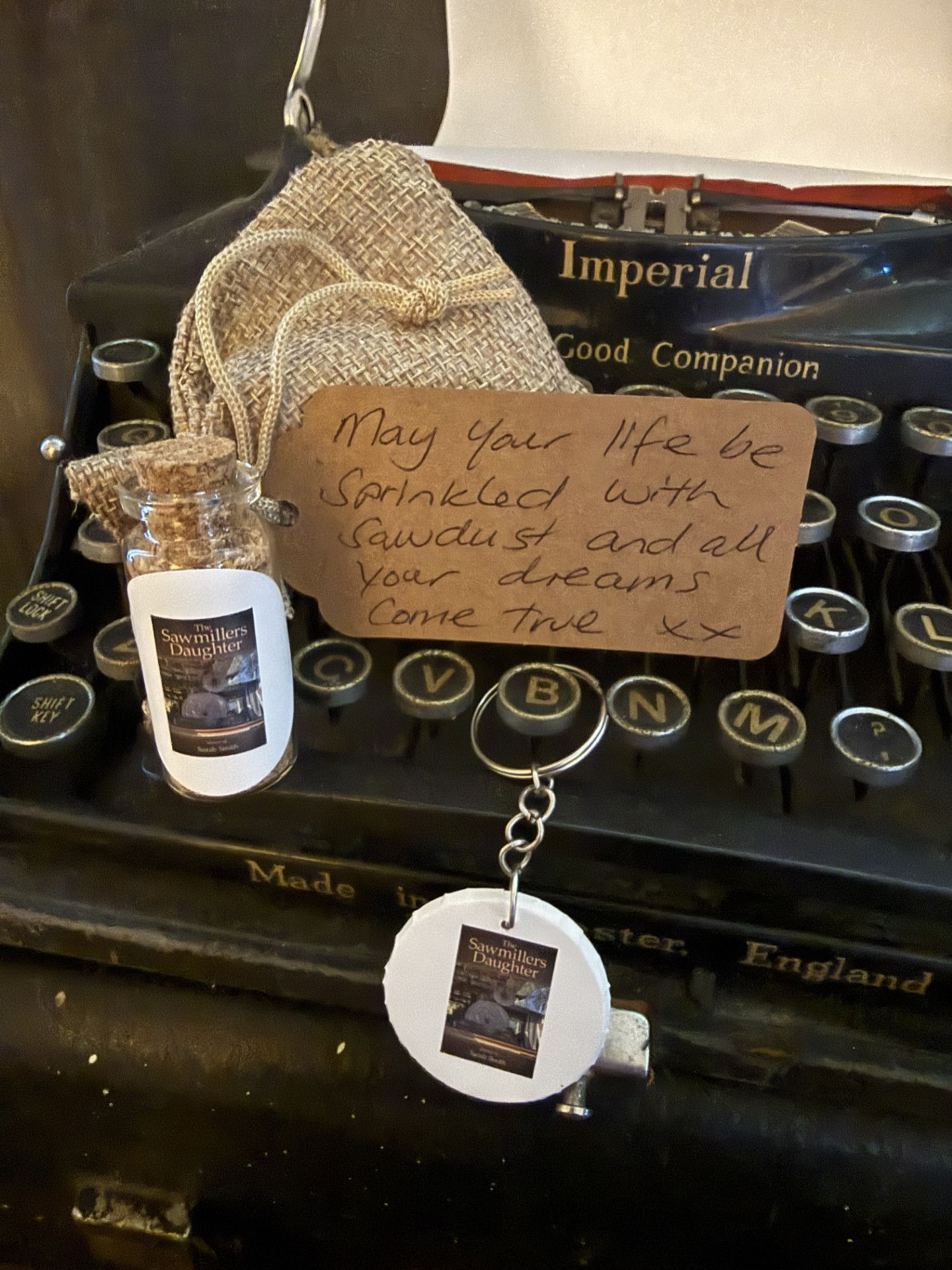The Sawmillers Daughter Sawdust & Keyring Keepsake