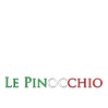 Logo Le Pinocchio, pizzeria avec Pinocchio stylisé, situé à Saint-Mamert-du-Gard.