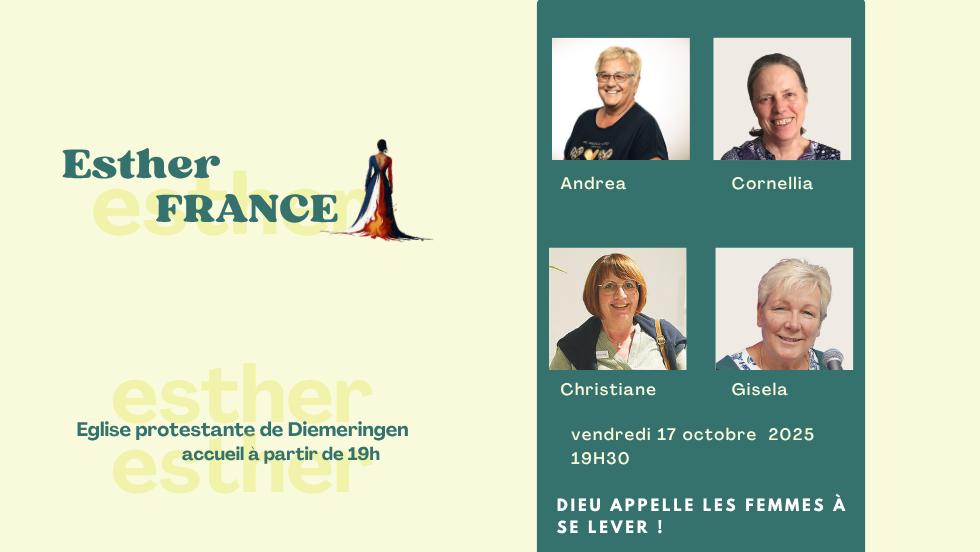 Esther France soirée témoignage avec Andréa, Cornelia, Christaine et Gisela