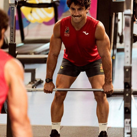 Rugby Player in the gym