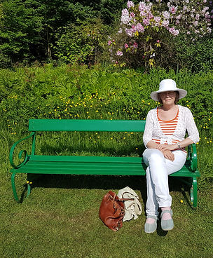 Gayle Wyatt enjoying the spring sunshine