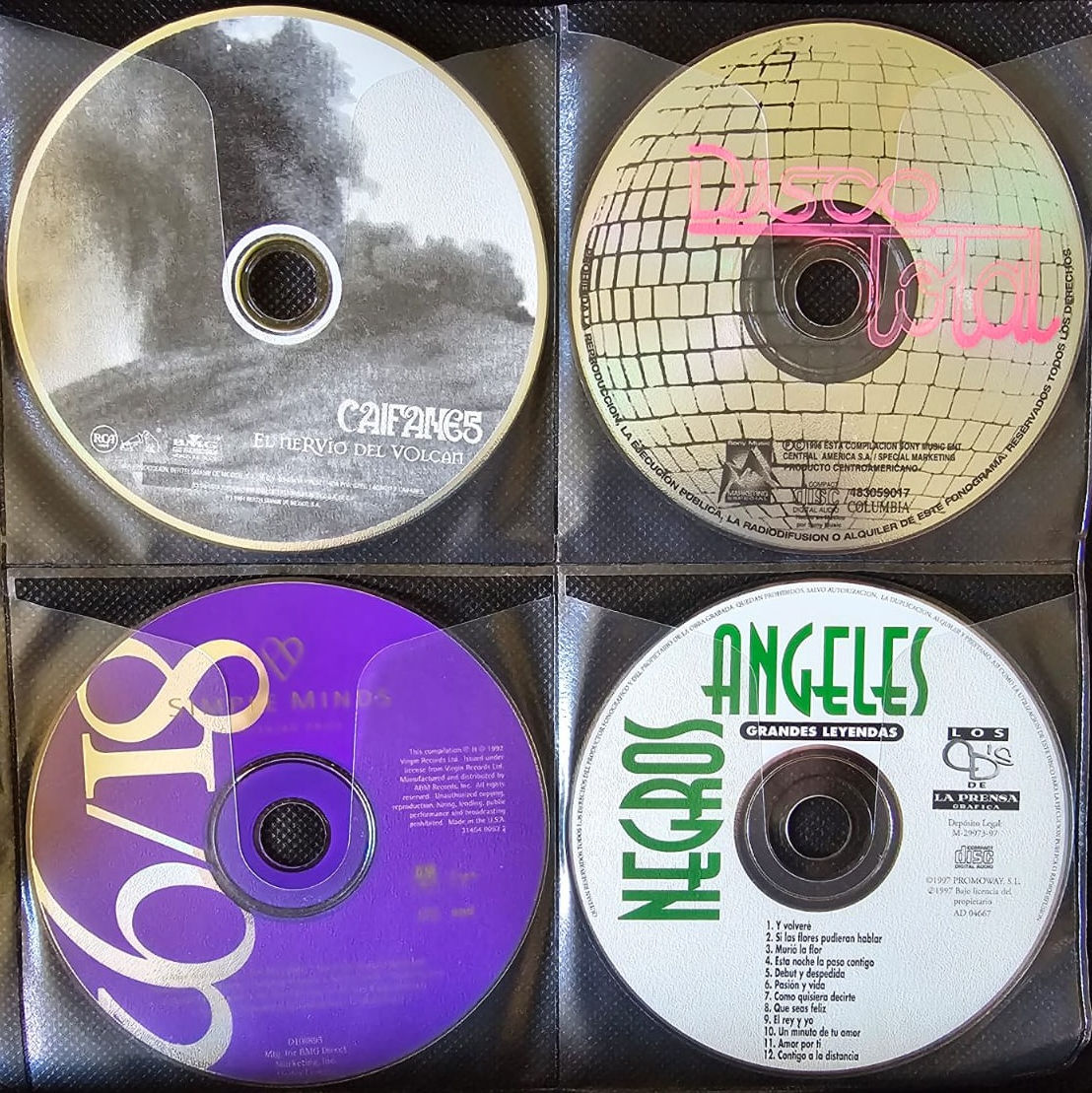 CDs CAIFANES! DISCO TOTAL! SIMPLE MINDS! LOS ANGELES NEGROS!