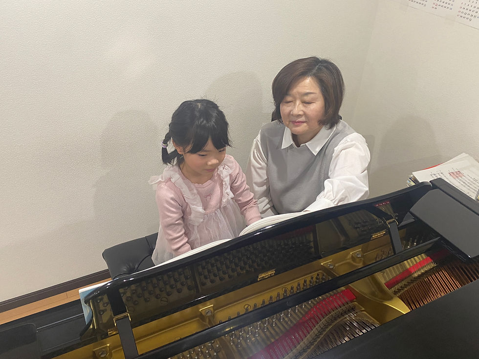 ピアノレッスンの様子