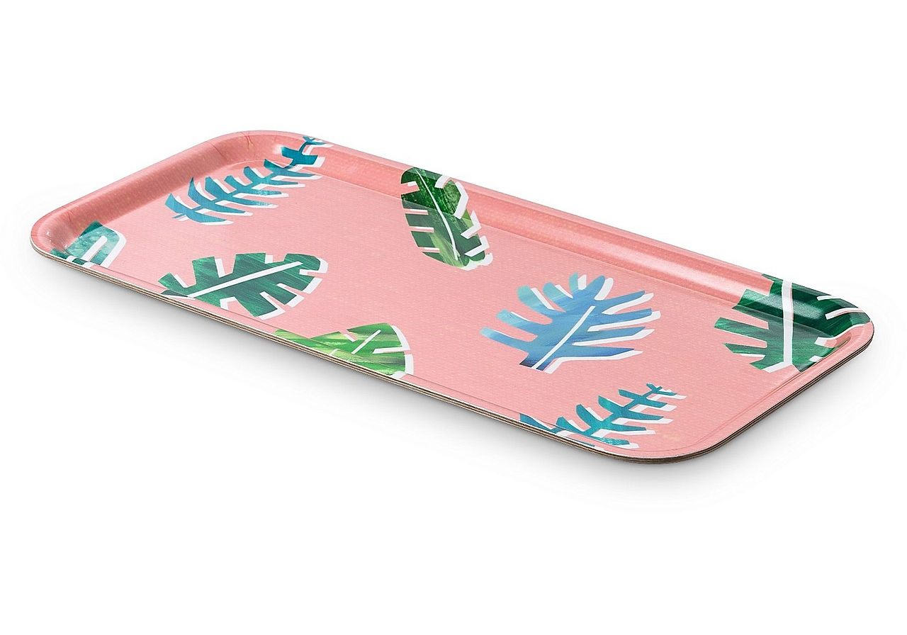 Pink leaf tray