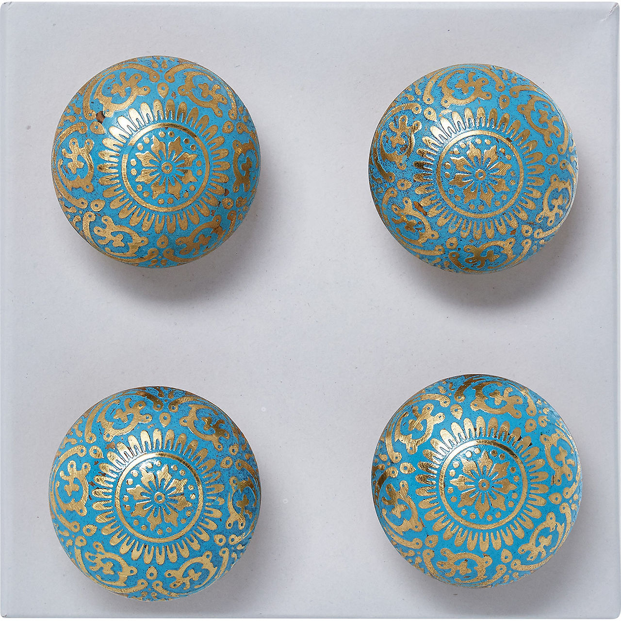 Bohemian turquoise doorknobs
