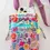 Thumbnail: 8-in-1 Pocket Crossbody Rainbow Garden Cream Floral