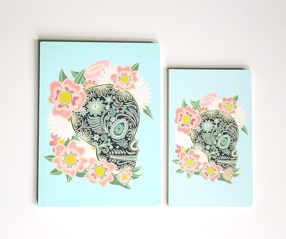 Thumbnail: FLOWERY SKULL / Notebook