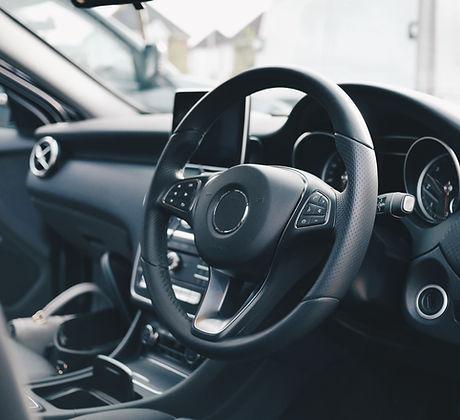 Car Interior in black