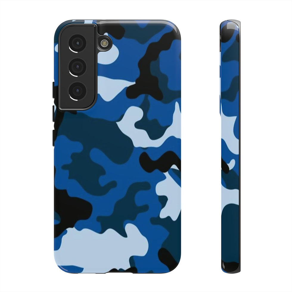 Thumbnail: Blue Camo Tough Phone Case 