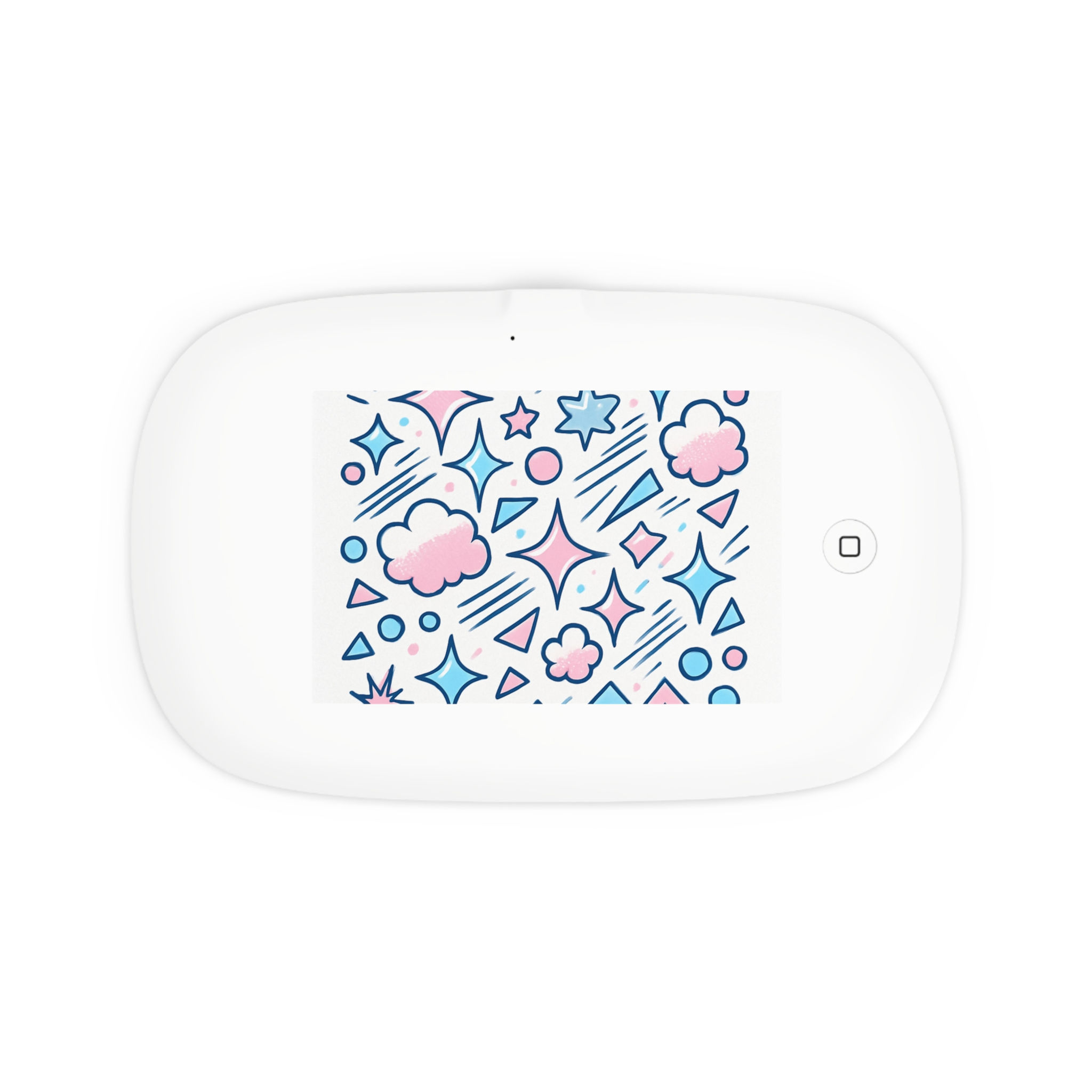 UV Phone Sanitizer & Wireless Charging Pad — Pastel Sparkle Design