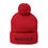 Thumbnail: Embroidered Pom-Pom Beanie — 'MAYFIELD' Knit Cap