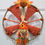 Thumbnail: Chunky Fall Scarecrow Wreath with Glittery Pumpkins on 14-Inch Wheel Frame - Han
