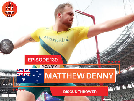 Matt Denny doing Discus at Tokyo 2020
