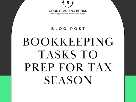 Bookkeeping Tasks to Prep for Tax Season