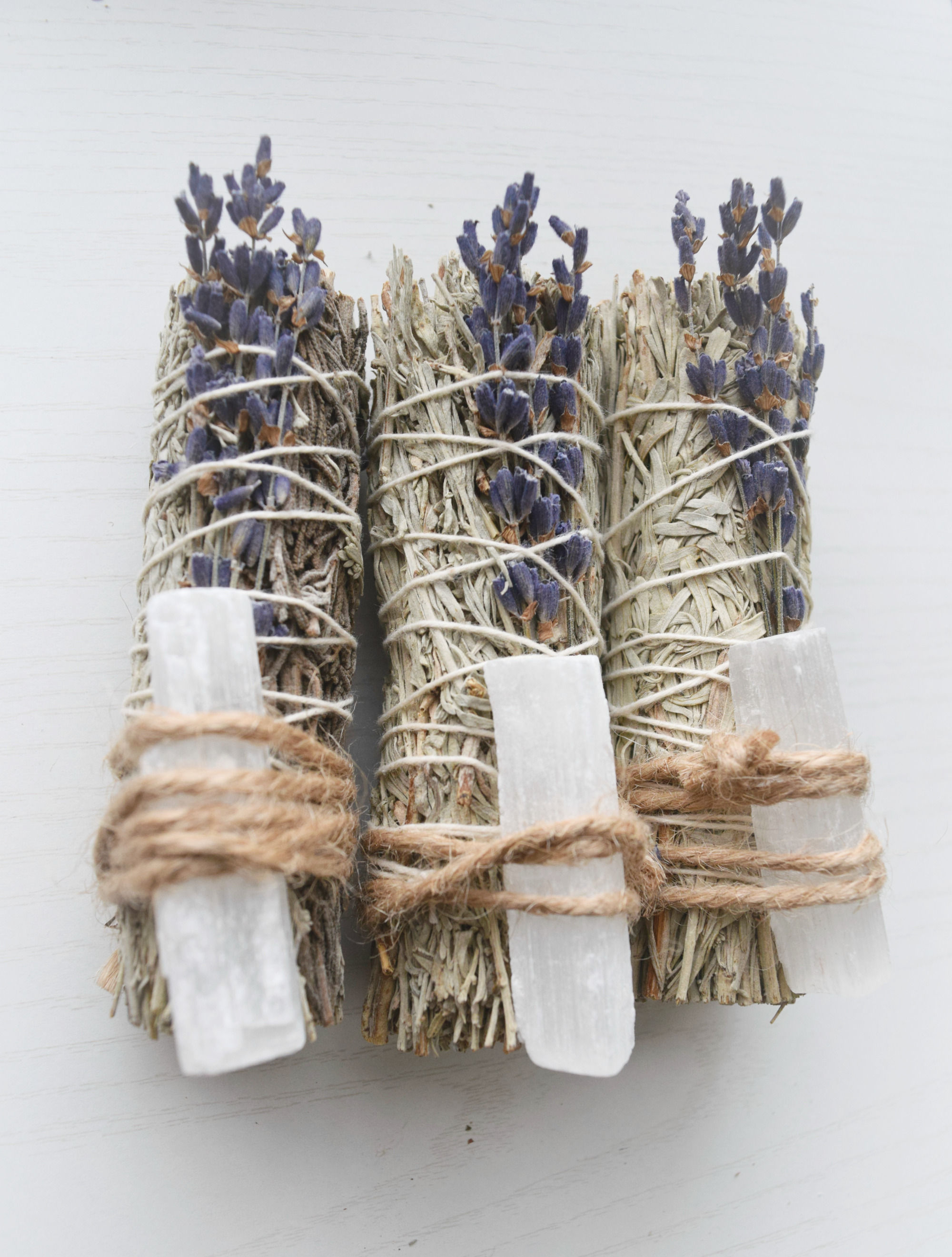 Blue Sage + Lavender + Selenite