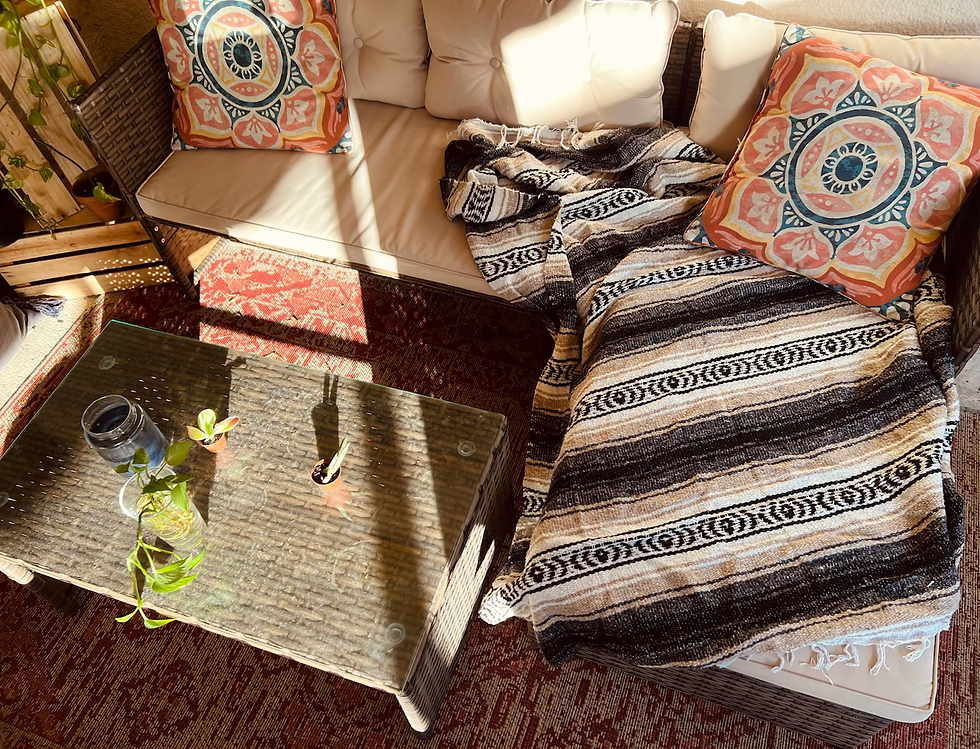 Thumbnail: Falsa Mexican Blanket | For Yoga, Meditation, Camping, Beach, Picnics, & More