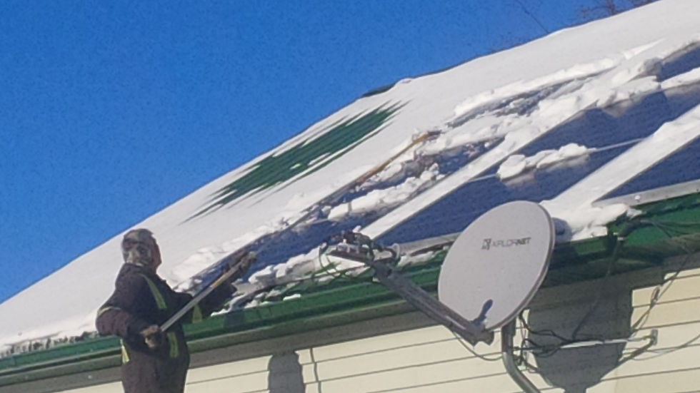 Déneigement Panneaux Solaire