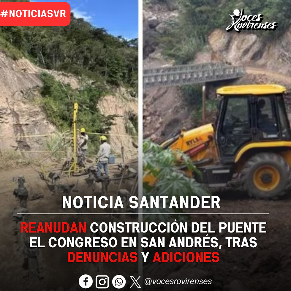 Reanudan construcción del puente El Congreso en San Andrés, tras denuncias y adiciones