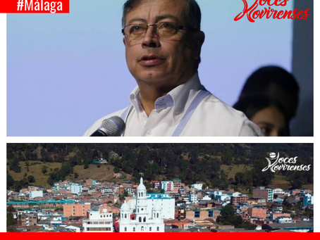 El Presidente Gustavo Petro, viene a Málaga Santander