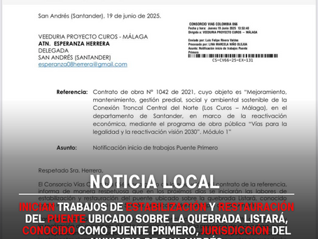 Inician trabajos de estabilización y restauración del puente ubicado sobre la quebrada Listará, conocido como Puente Primero, jurisdicción del Municipio de San Andrés