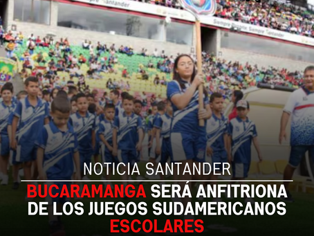 Bucaramanga será anfitriona de los Juegos Sudamericanos escolares
