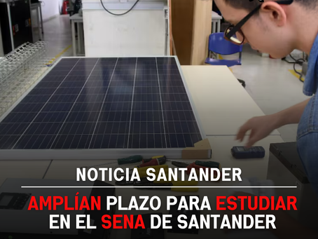 Amplían plazo para estudiar en el Sena de Santander