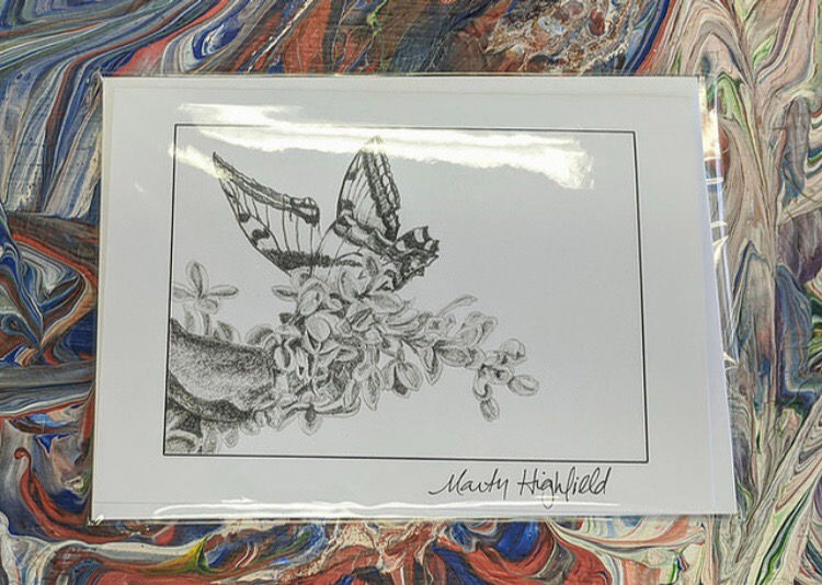 Single Nature Sketch Cards