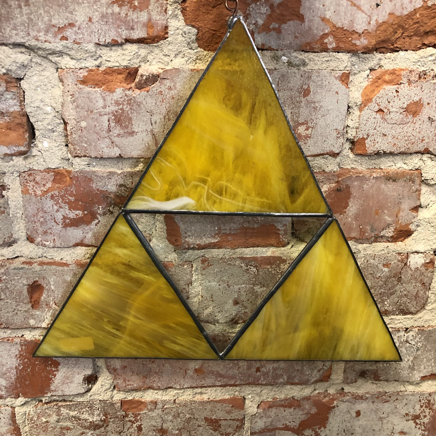 Legend of Zelda Triforce Stained Glass