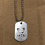 Thumbnail: Stamped Mini Dog Tag Necklaces