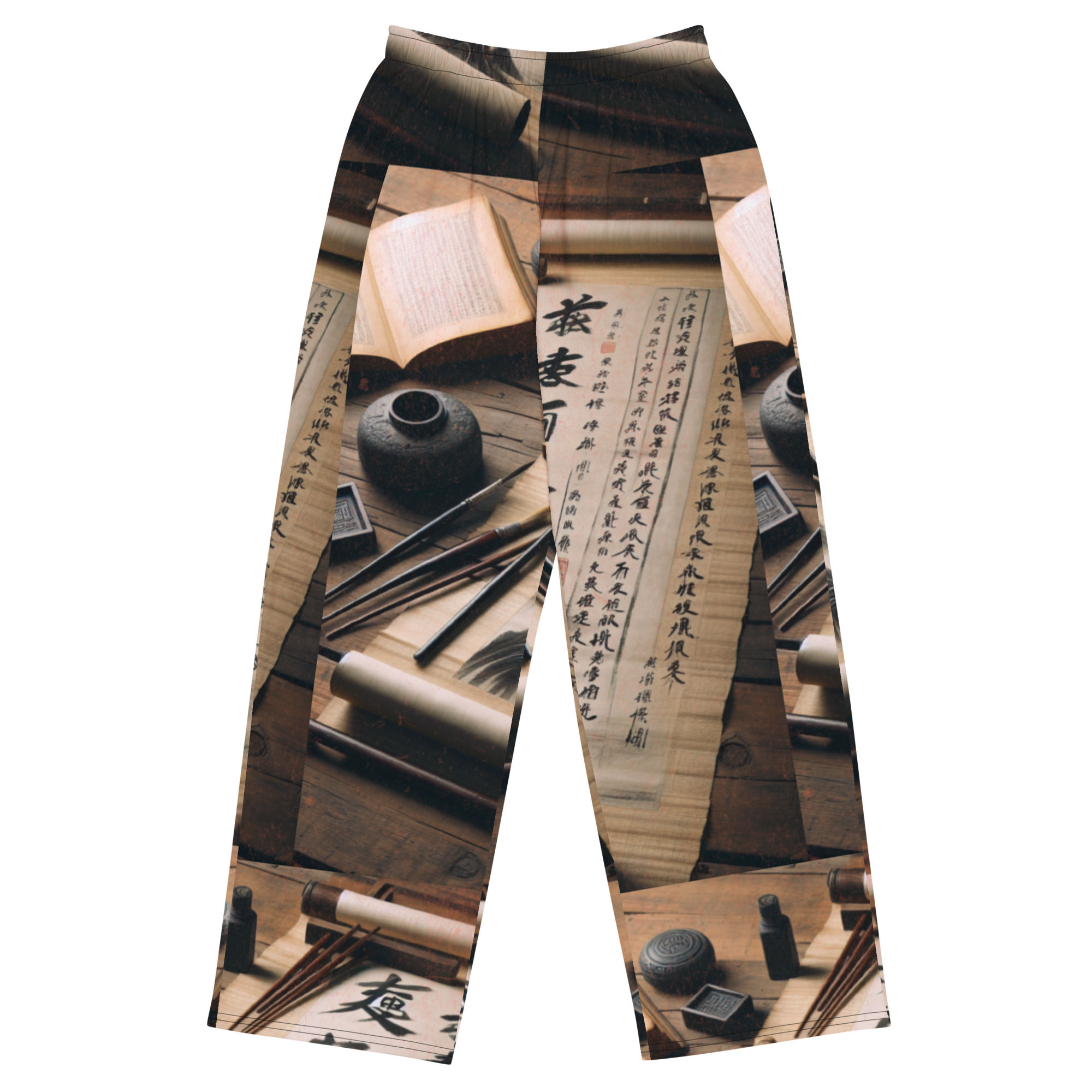 All-over print unisex wide-leg pants