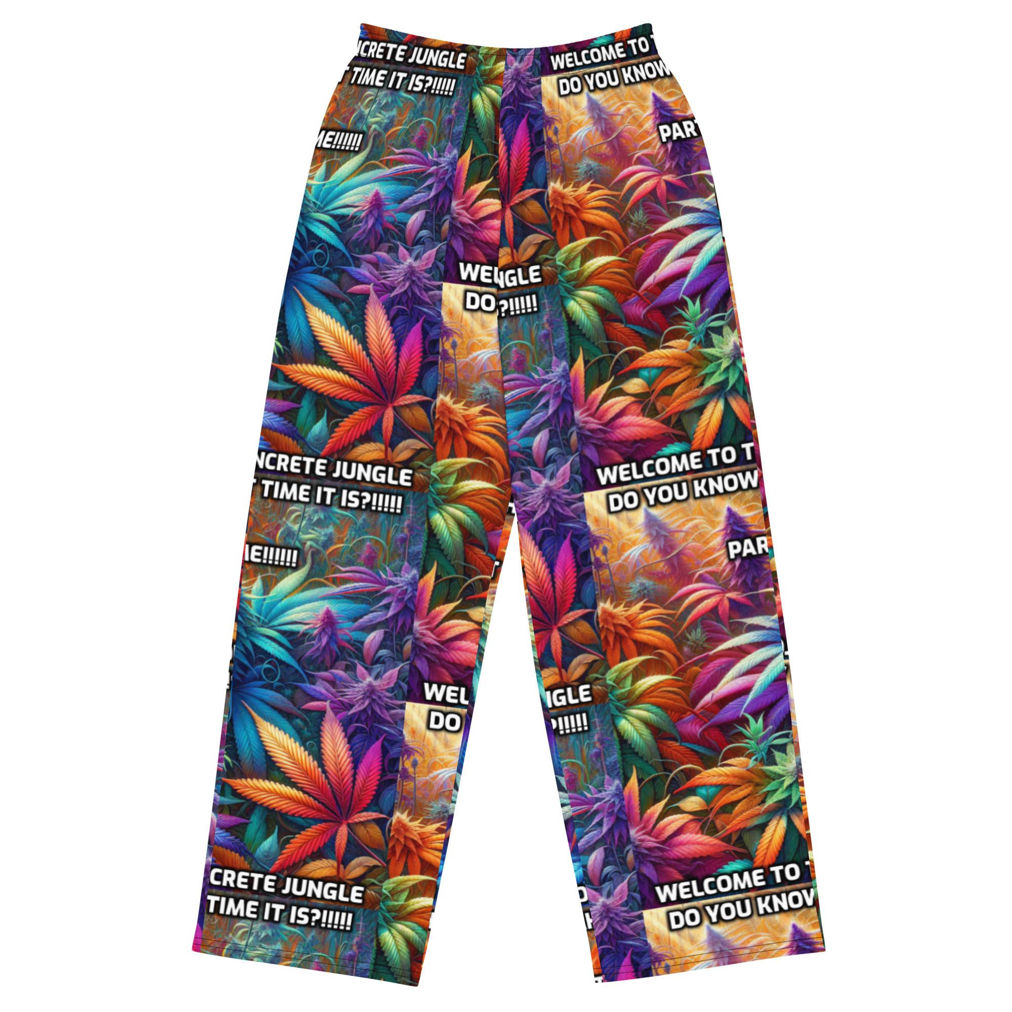 All-over print unisex wide-leg pants