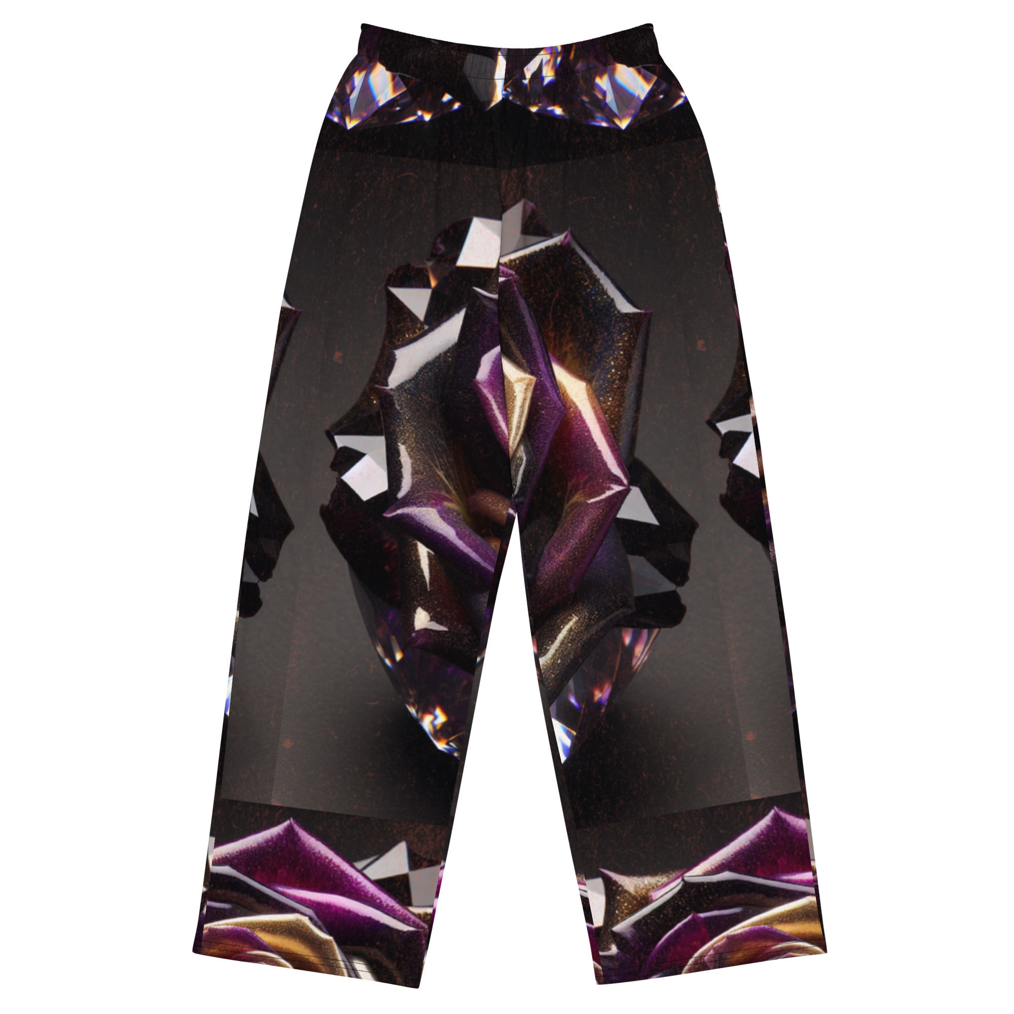All-over print unisex wide-leg pants