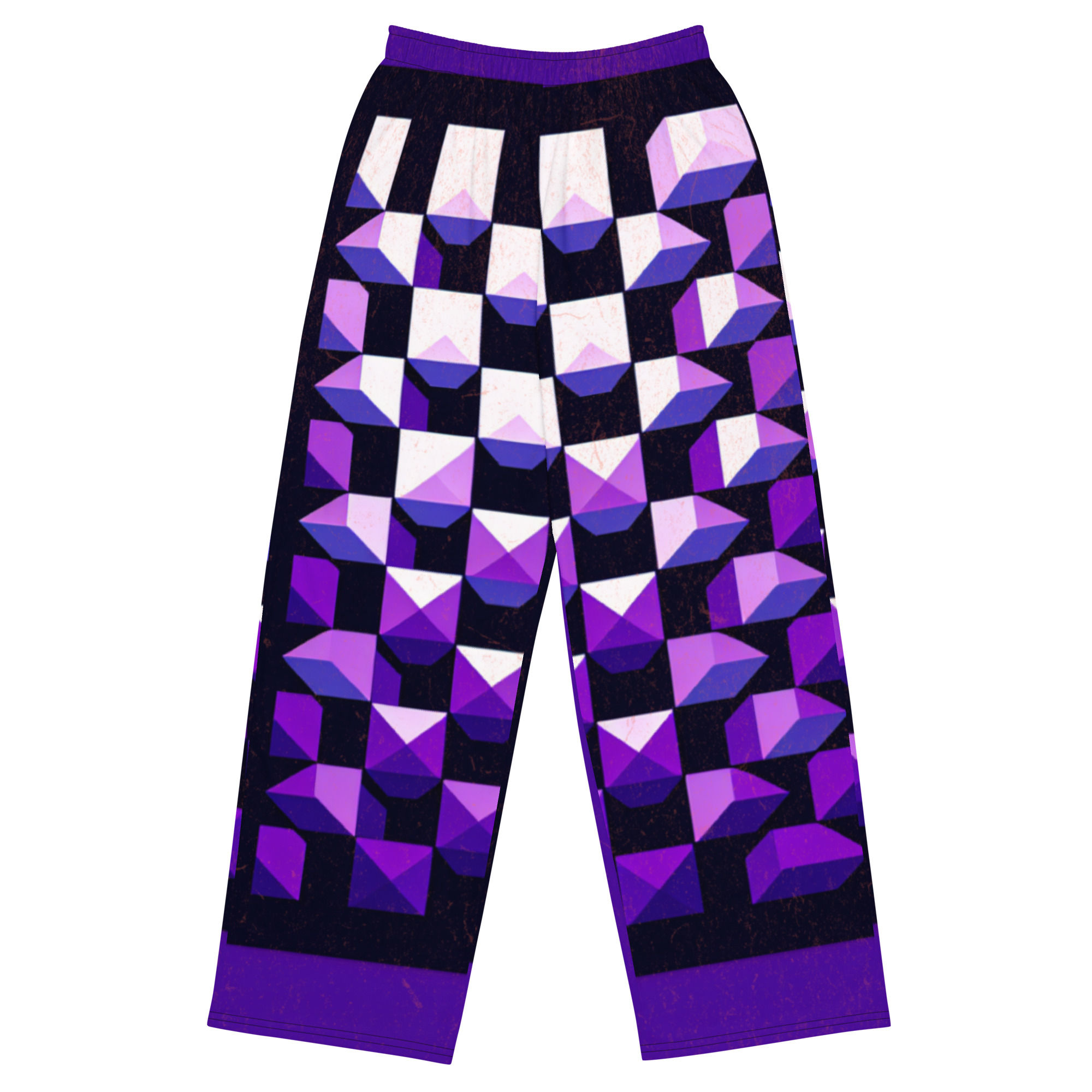 All-over print unisex wide-leg pants