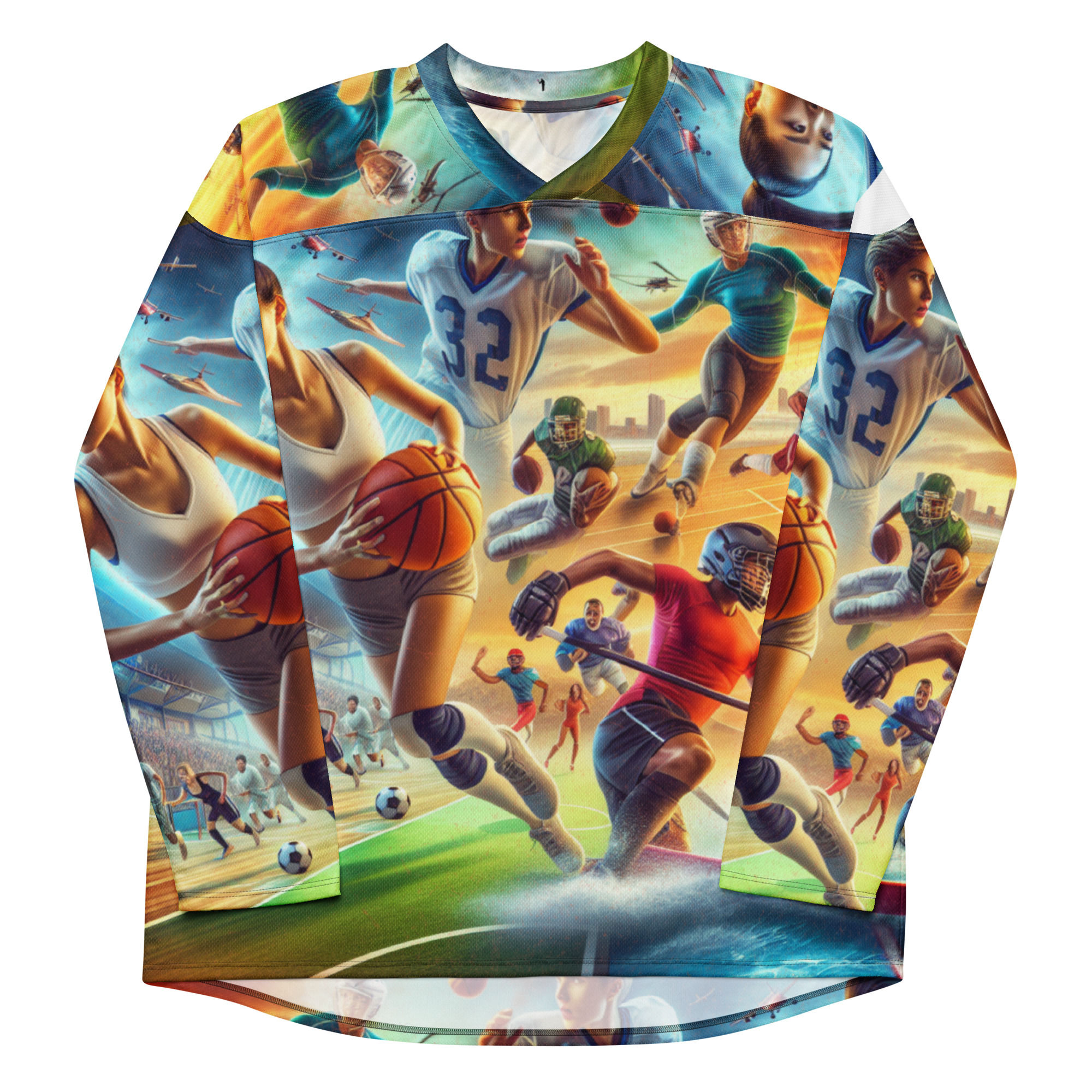 Recycled hockey fan jersey