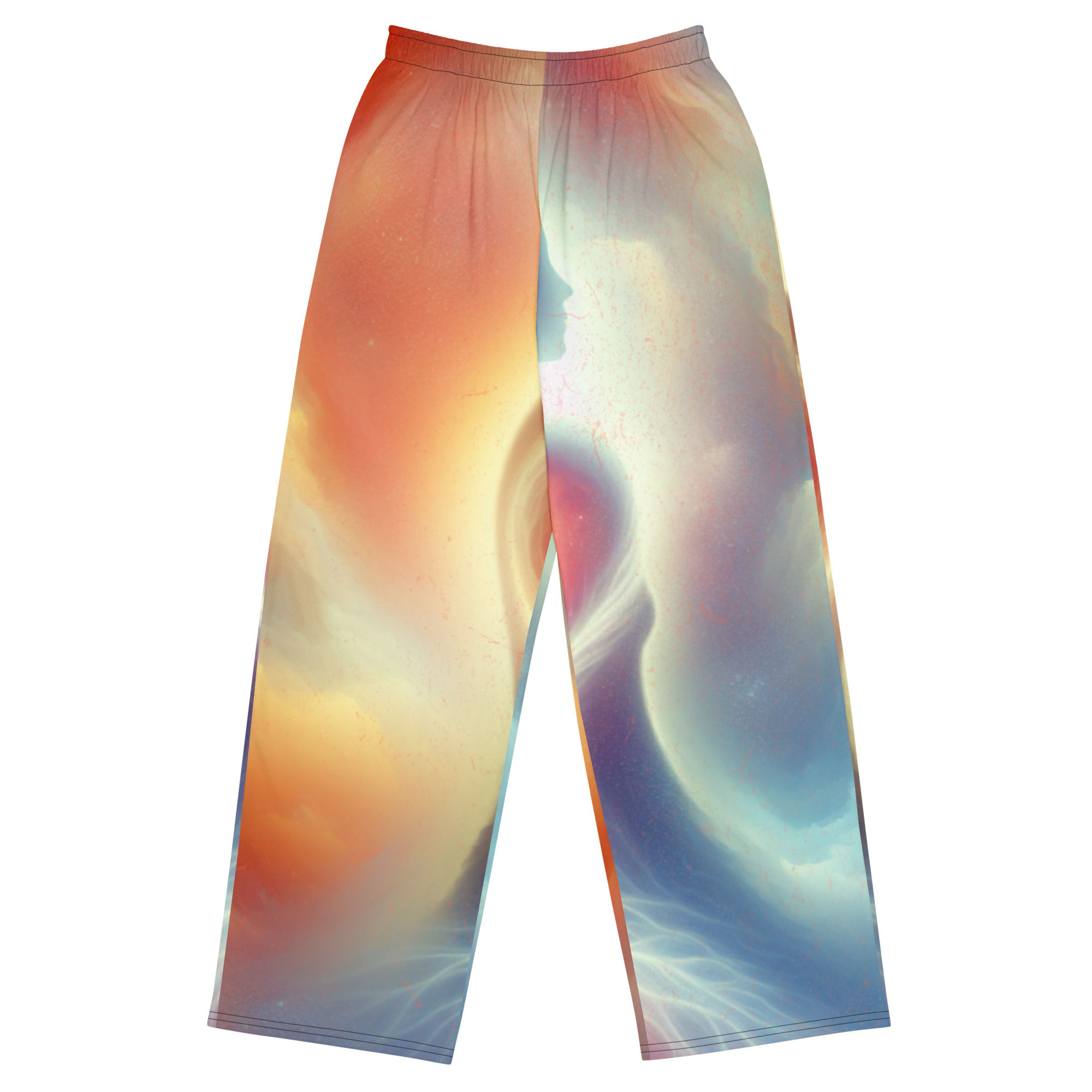 All-over print unisex wide-leg pants