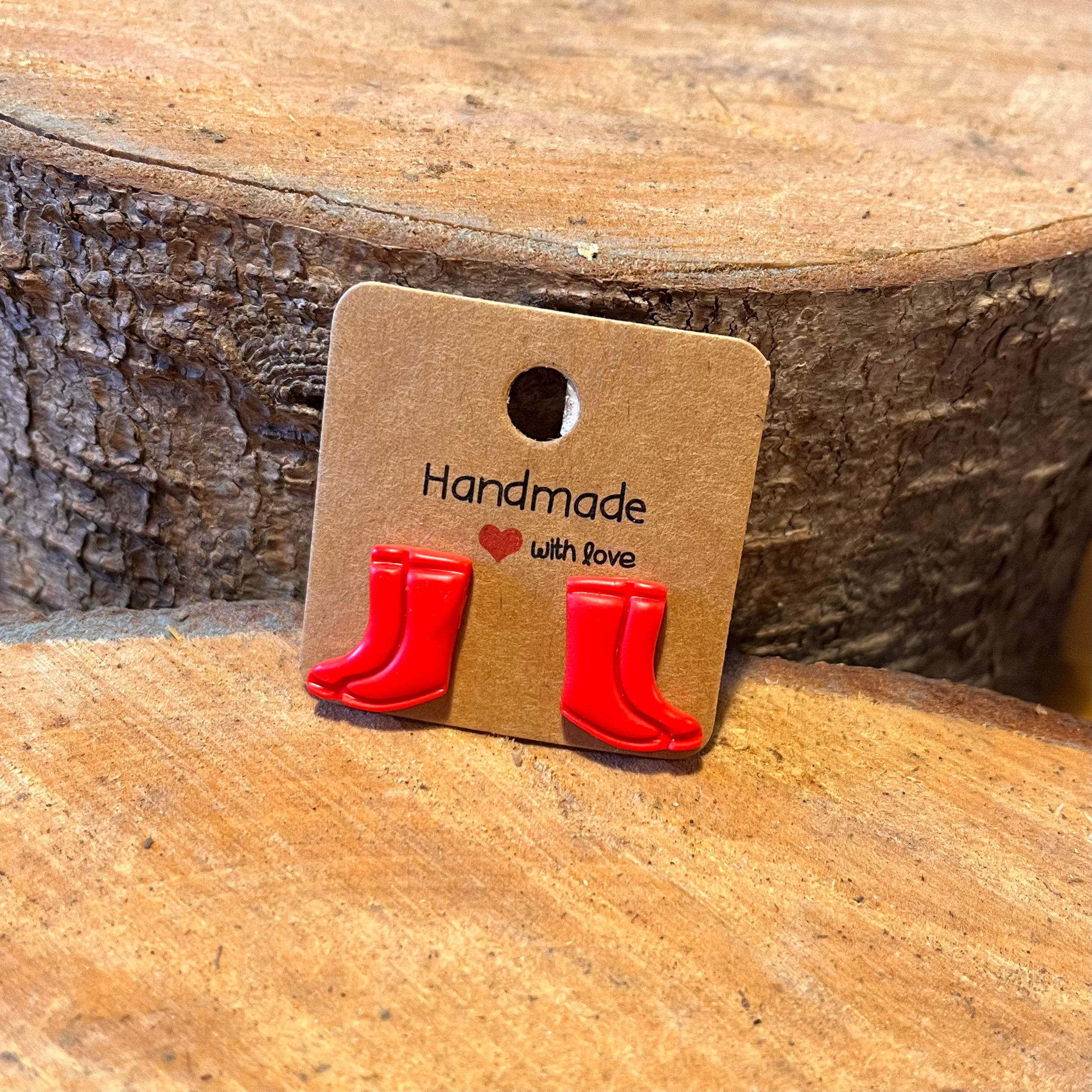 Red Wellies Studs