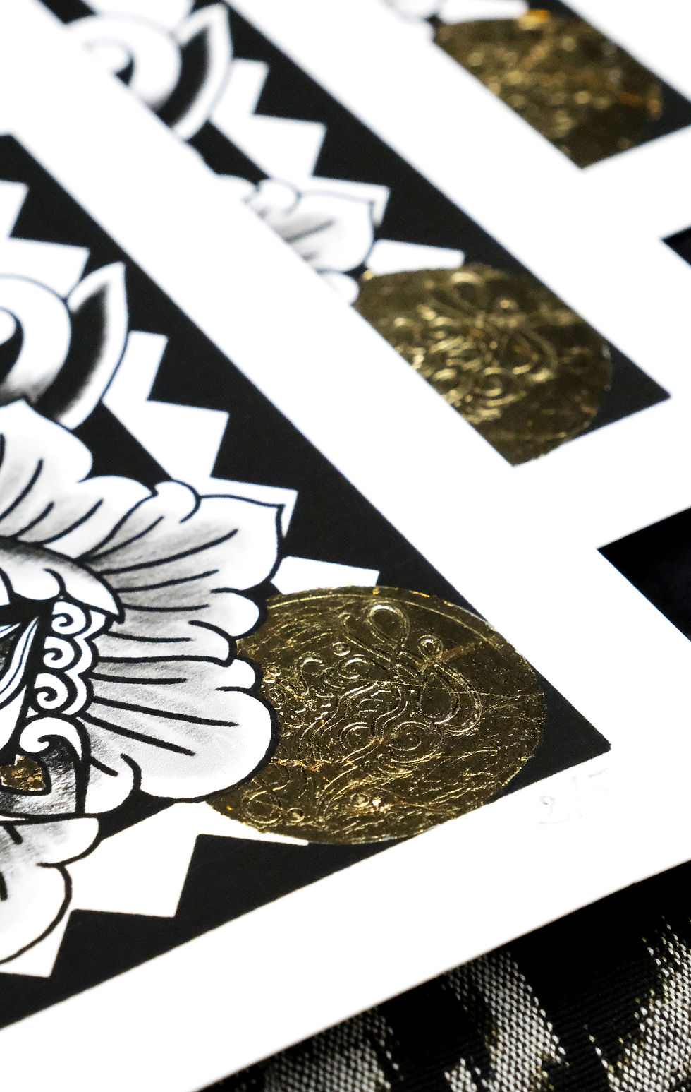 Thumbnail: Bunga - Print A3 - Gold leaf