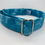 Thumbnail: Turquoise tie dye house collar for dogs (greyhound, whippet, lurcher).