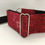 Thumbnail: Red with black vine pattern - martingale collar for dogs (greyhound, whippet, lurcher).