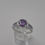 Thumbnail: Silver Tanzanite and Cubic Zirconia Ring