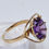 Thumbnail: 14ct Gold Large Amethyst Ring