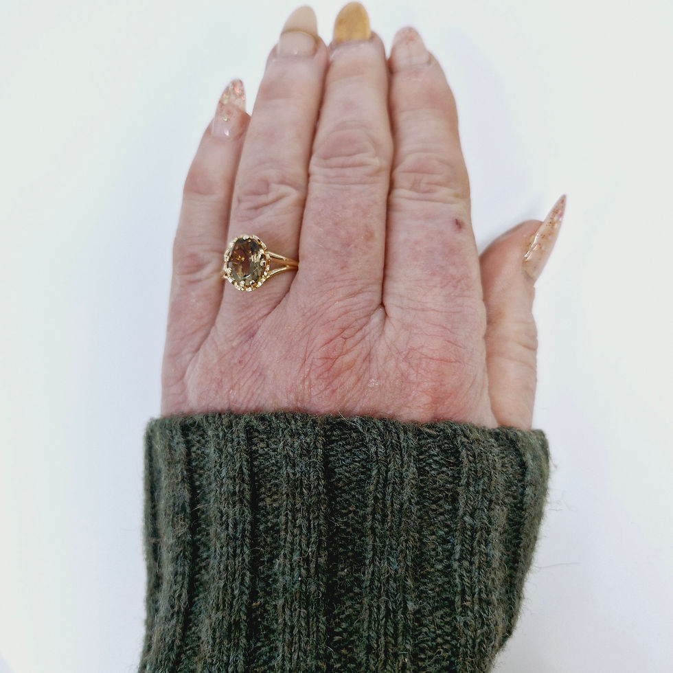 Thumbnail: 9ct Smoky Citrine ring