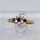 Thumbnail: 9ct Gold CZ and Spinel Flower Ring