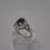 Thumbnail: 9ct Gold Sapphire with a Diamond Halo Heart Shoulders