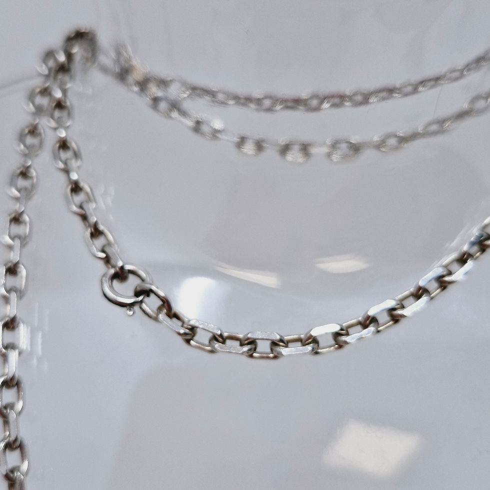 Thumbnail: 925 Silver Curb Necklace
