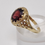 Thumbnail: 9ct Gold Garnet Pinkie Ring