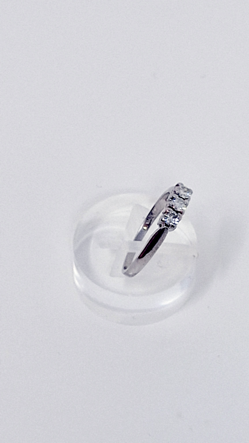 Thumbnail: 18ct White Gold Diamond Trilogy Ring