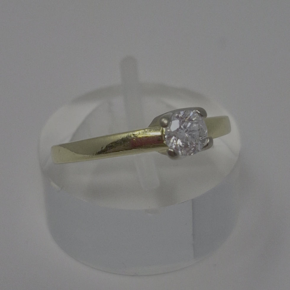 Thumbnail: 18ct Gold Diamond 0.33ct Solitaire