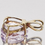 Thumbnail: 9ct Gold Amethyst Pear Shaped Pendant