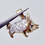Thumbnail: 9ct Gold Pig Pendant with CZ Body and Sapphire Eyes